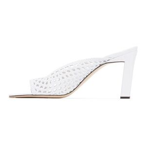 NWT Wandler White Mesh Isa Heeled Sandals Size 38